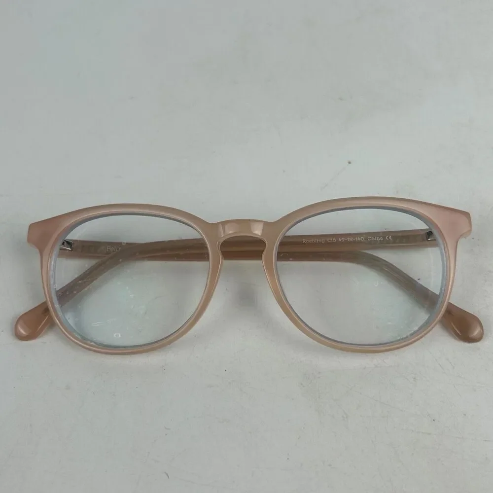 Felix Gray Roebling C16 Eyeglasses Womens Dusty Mauve Plastic Full Rim 49 18 140